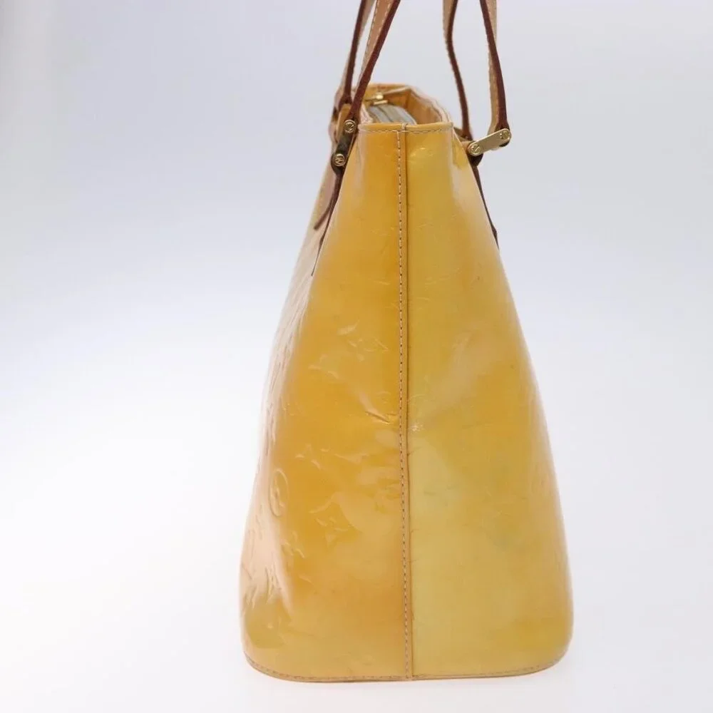 LOUIS VUITTON Monogram Vernis Houston Hand Bag Gris M91053 LV Auth 132526